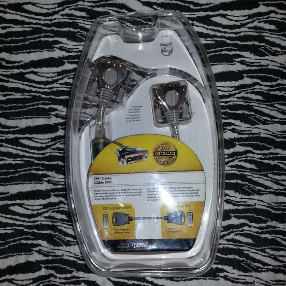 PHILIPS DVI CABLE CONNECTOR 24K GOLD PLAT MADE USA - Picture 2 of 2